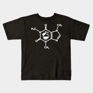 Caffeine Molecule Coffee Pot Lovers Formula Funny Kids T-Shirt